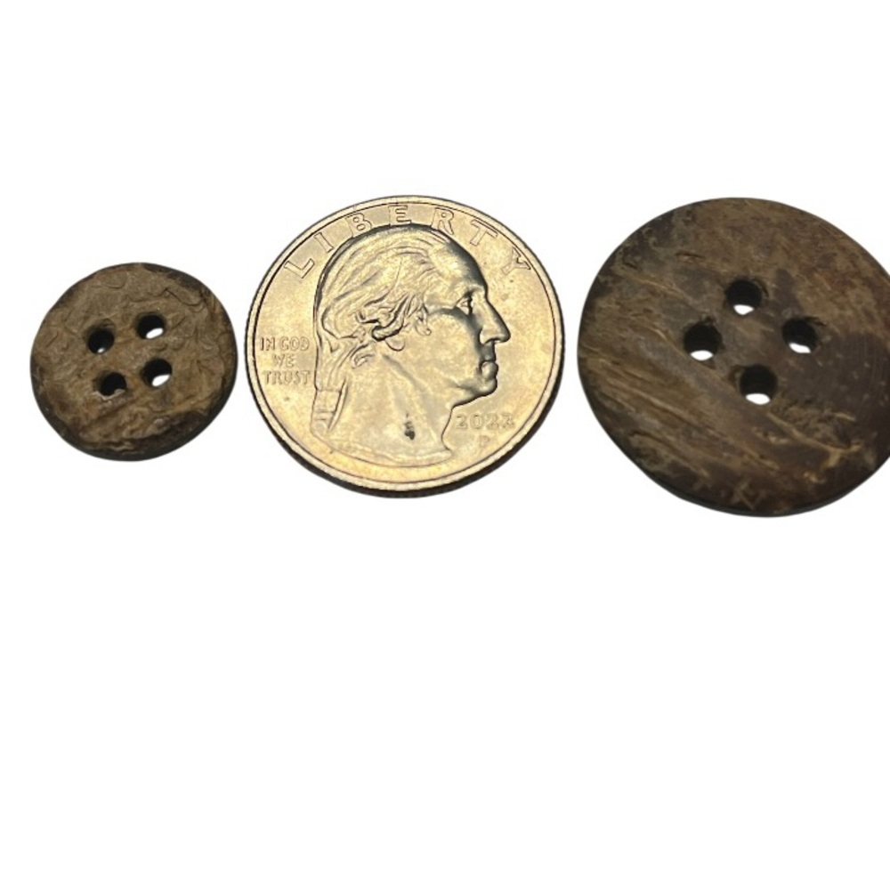 Coconut Shell Buttons. - Picture 3 of 3